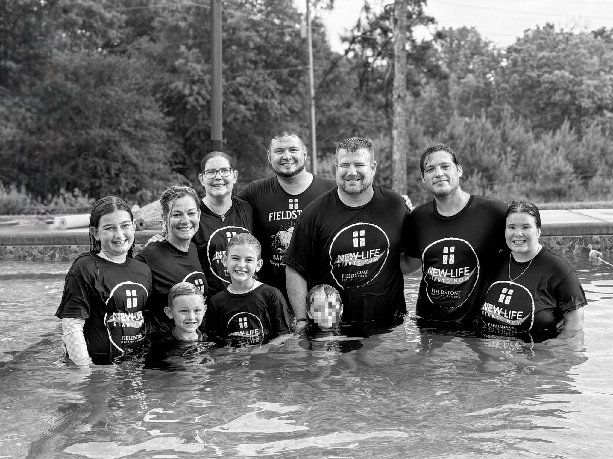 Baptism celebration at Fieldstone